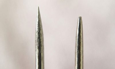 Blunt embroidery needle damage
