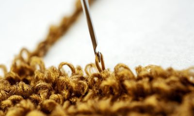 Close up chenille needle